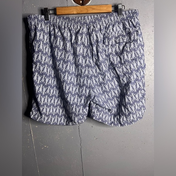 J. McLaughlin Lobster Men’s Swim Shorts Trunks in Blue Size XL - Picture 2 of 7
